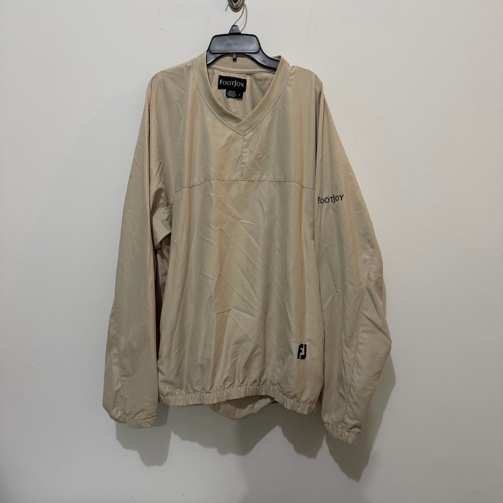 FootJoy Men's Light Tan Windbreaker Golf Jacket